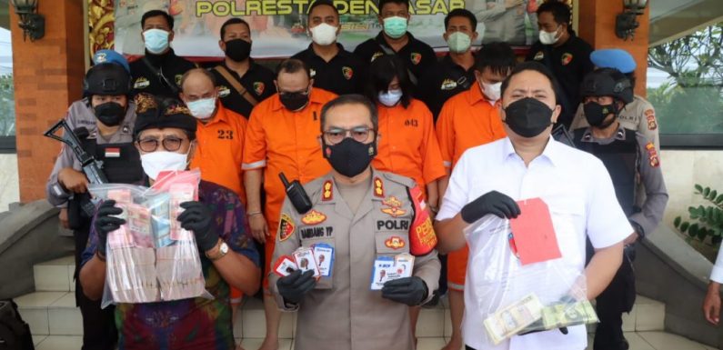 Satreskim Polresta Denpasar Ringkus Empat Pelaku Penipu  Pengganda Uang.