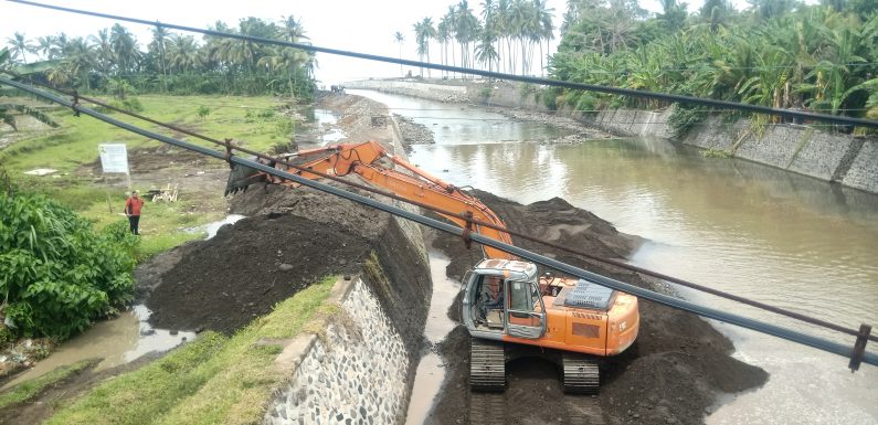 Pembangunan Proyek Dinding Penahan Tanah Tukad Medewi Sudah Mencapai Progres 95 Persen.
