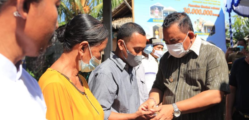 Bupati Tamba Resmikan 7 Unit Bedah Rumah Bantuan Bumdes.