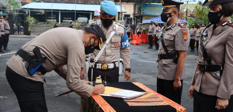 Kapolres Badung Pimpin Sertijab, Empat Jabatan Strategis  Resmi di Ganti.