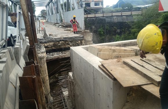 Proyek Pembangunan Tiga Jembatan di Jalan Gatsu Timur Sudah Mencapai  34 Persen.