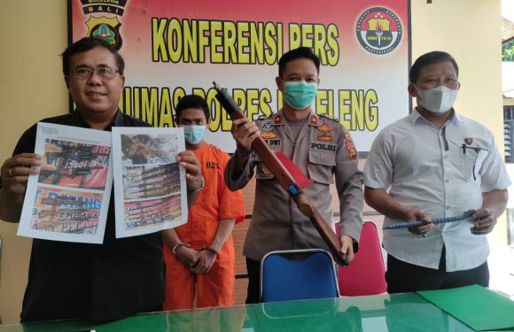 Polsek Sukasada Berhasil Meringkus Pelaku  Pencuri Senapan Angin di Toko Lubdaka.
