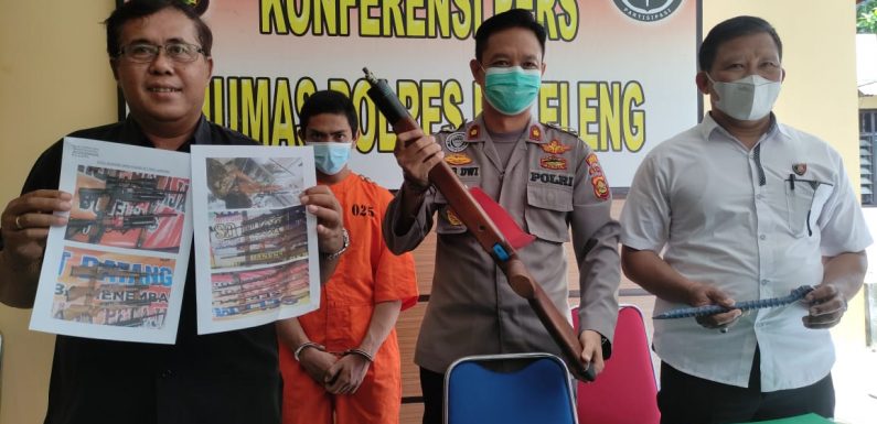 Polsek Sukasada Berhasil Meringkus Pelaku  Pencuri Senapan Angin di Toko Lubdaka.