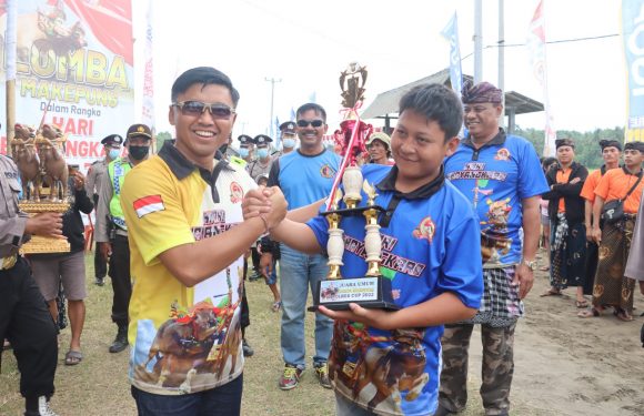 Dalam Rangka HUT Bayangkara ke 76 Kapolres Jembrana Gelar Lomba Mekepung.