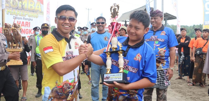 Dalam Rangka HUT Bayangkara ke 76 Kapolres Jembrana Gelar Lomba Mekepung.