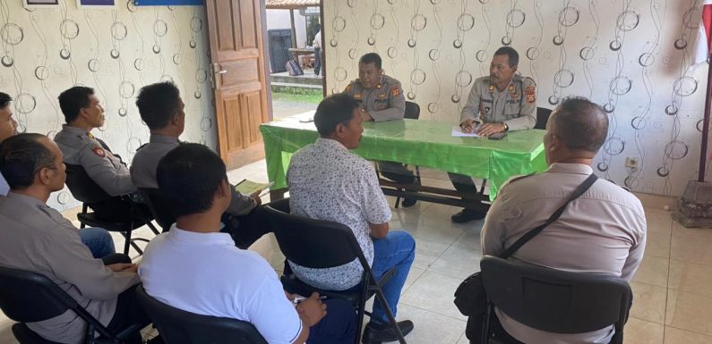Ukur Kinerja Anggota,  Kapolsek Mengwi Lakukan Analisa dan Evaluasi.