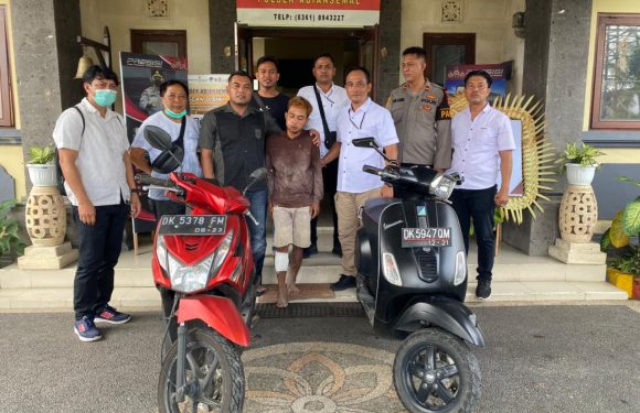 Satreskrim Polsek Abiansemal Berhasil Tangkap Maling Spesialis Curanmor.