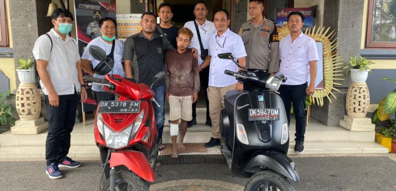 Satreskrim Polsek Abiansemal Berhasil Tangkap Maling Spesialis Curanmor.
