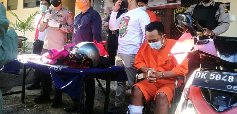 Jambret Tas Wisatawan Prancis, Rohmat Diamankan Polsek Denpasar Selatan
