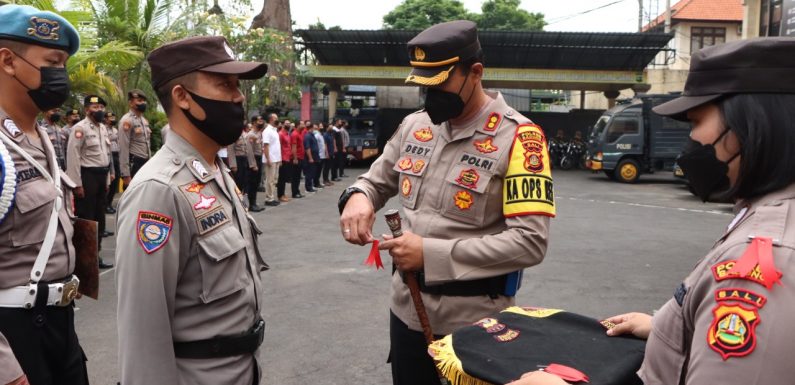 Jelang G.20 Polres Badung Apel di Wilayah Kuta Utara.