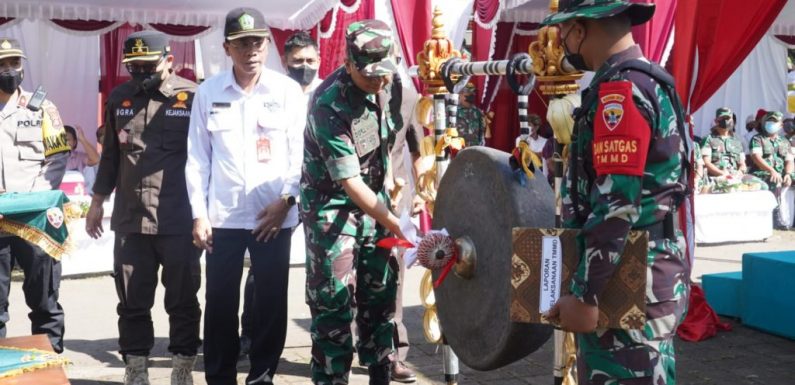 TMMD KE-114 TAHUN 2022 di PENEBEL TABANAN RESMI DI TUTUP OLEH DANREM 163/WIRA SATYA.