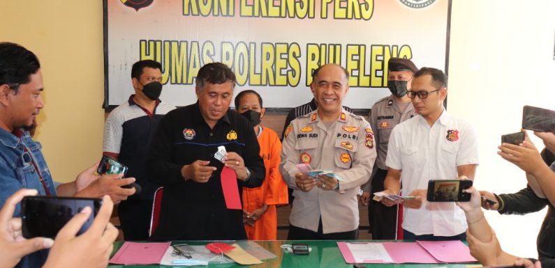 Polsek Sawan Berhasil Mengamankan Penyelenggara Beserta 5 Pemain Judi Ceki.