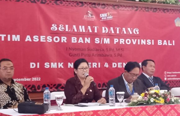 SMKN 4 Denpasar Optimis Raih Akreditasi A, Yang Dinilai Badan Akreditasi  Nasional Provinsi Bali.