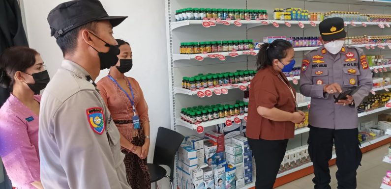 Polres Buleleng Bersama Jajaran Polsek “Sidak” Apotek Secara Bersamaan.