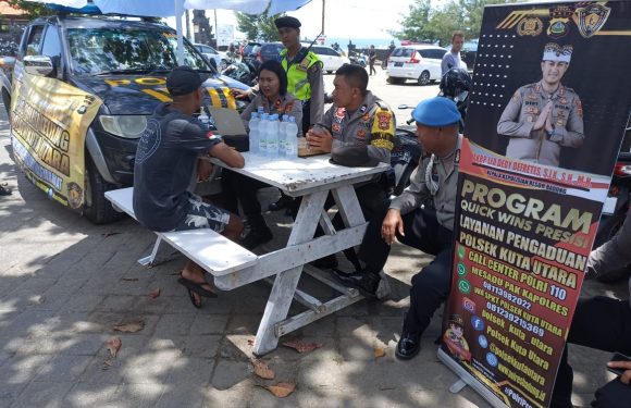 Polsek Kuta Utara Layani Pengaduan Masyarakat melalui  Pos Polisi Keliling.