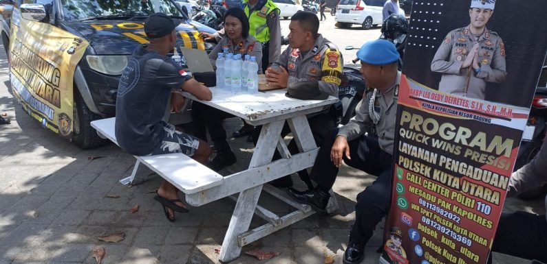 Polsek Kuta Utara Layani Pengaduan Masyarakat melalui  Pos Polisi Keliling.