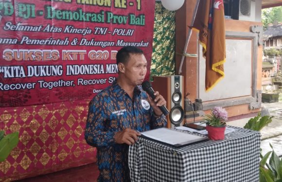 Perayaan HUT PJI Demokrasi Provinsi Bali Dirangkai Dengan Syukuran dan Pembagian Sembako.