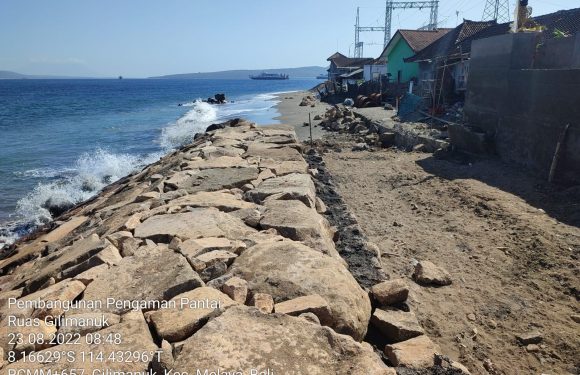 BWS Provinsi Bali Masih Tunggu Hasil Kordinasi  dengan Pihak PLN, Terkait Pengerjaaan Pengamanan Pantai yang Tertunda Sepanjang 50 Meter di Br.Jineng Agung Gilimanuk .