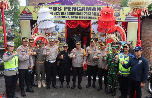 Kapolres Badung Sambut Kunjungan Kerja Kapolda Bali di Pos Pam Tibubeneng.