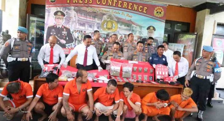 Polres Gianyar Berhasil Amankan 4,6 Kilogram Ganja.