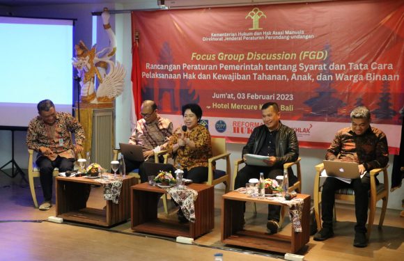MAKSIMALKAN FUNGSI PEMASYARAKATAN, DITJEN PERATURAN PERUNDANG-UNDANGAN KEMENKUMHAM GELAR FOCUS GROUP DISCUSSION RANCANGAN PERATURAN PEMERINTAH.