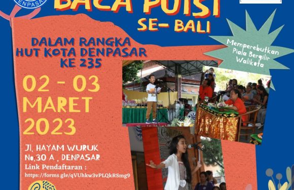 SD Cipta Dharma Denpasar Gelar Lomba Baca Puisi Tingkat Sekolah Dasar se Bali.