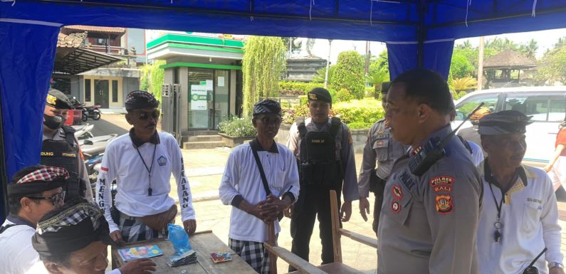 Ciptakan Perayaan Ngembak Geni Yang Nyaman, Kasat Samapta Polres Badung Gelar Patroli.