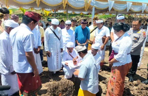 Kadisdikpora I Gusti Putu Anom Saputra.AP. M.Si Mewakili Bupati Jembrana Hadir Pada Groundbreaking Rasi Ecopark di Kawasan Rambutsiwi.