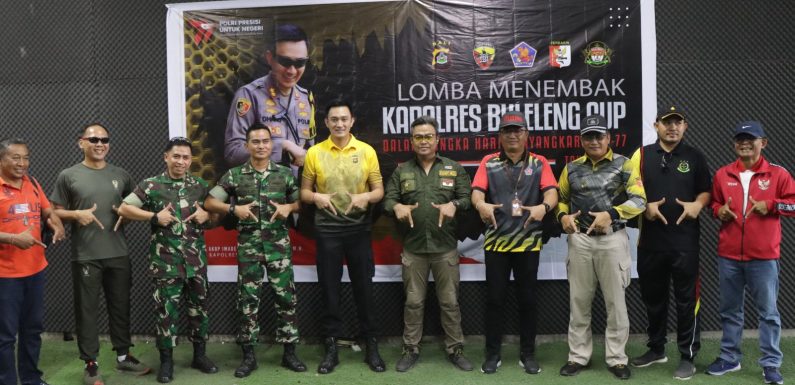 Dalam rangka Hari Bhayangkara Ke-77, Kapolres Buleleng Gelar Lomba Menembak Kapolres Buleleng Cup.