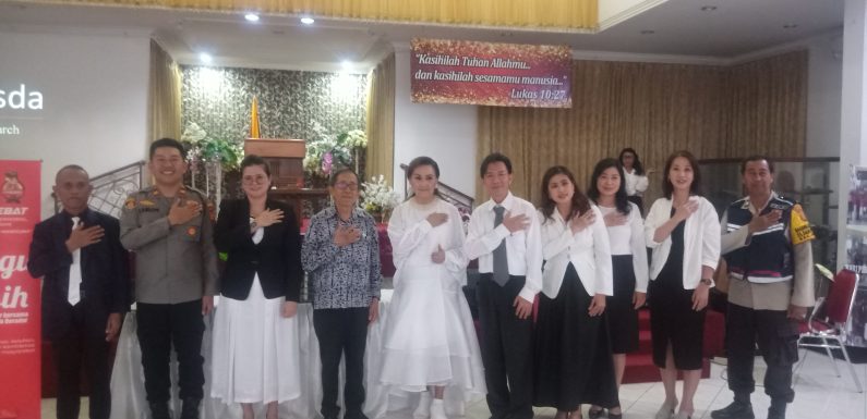 Gelar Minggu Kasih, Kapolsek Denpasar Utara Kunjungi Jemaat GPdI Bethesda Denpasar.