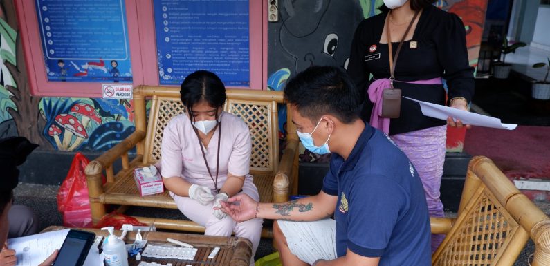 Sebanyak 50 Orang Warga Binaan Pemasyarakatan Rutan Gianyar Jalani VCT.