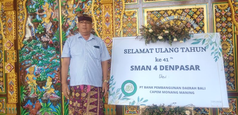 Perayaan Hari Ulang Tahun SMA Negeri 4 Denpasar ke 41 di Rangkai Dengan Berbagai Perlombaan.