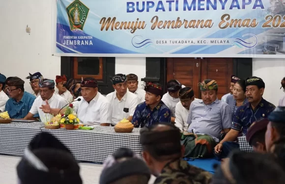 Serap Aspirasi Masyarakat, Bupati Tamba Gelar Kegiatan “ Bupati Menyapa” di Desa Tukadaya.