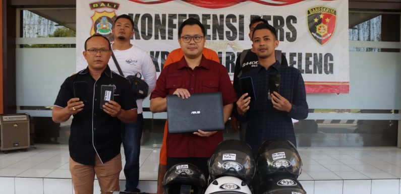 Polres Buleleng Press Release, Pengungkapan Kasus Pencurian.