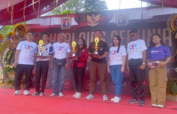 Pada Peringatan Hari Aids Sedunia, KSPAN SMK Negeri 3 Denpasar Meraih Juara I  Dalam Lomba Yel Yel Tingkat SMK/SMA Provinsi Bali.