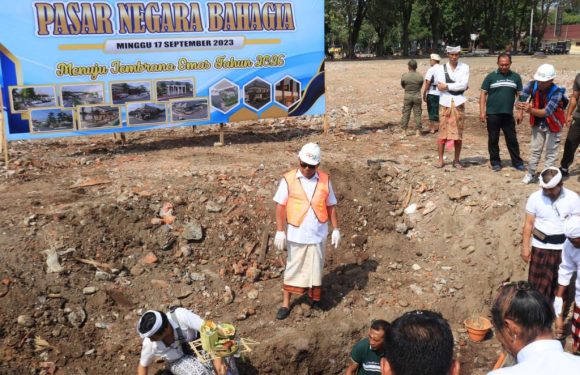 Proyek Revitalisasi pasar umum negara di target rampung juli 2024.