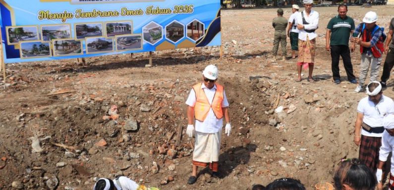 Proyek Revitalisasi pasar umum negara di target rampung juli 2024.