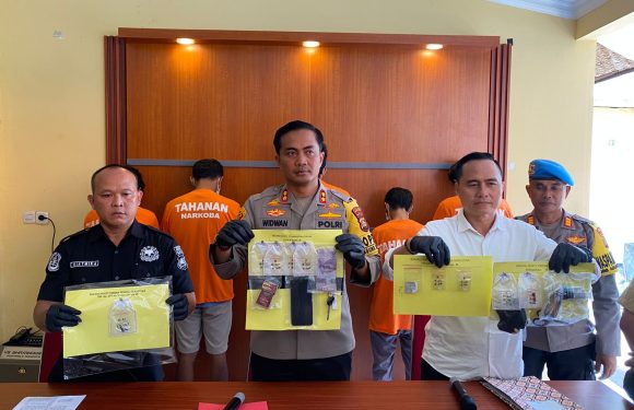 Polres Buleleng Ciduk Lima Orang Tersangka Kasus Tindak Pidana Narkotika