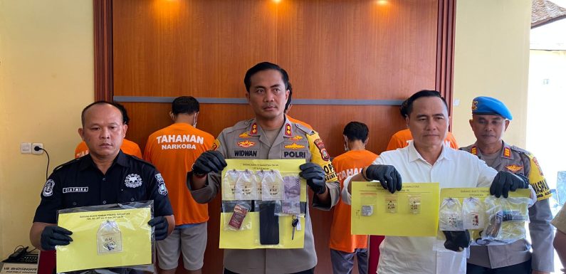 Polres Buleleng Ciduk Lima Orang Tersangka Kasus Tindak Pidana Narkotika