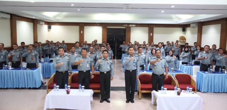 Optimalisasi Program Pembinaan WBP, Kanwil Kemenkumham Bali Gelar Sosialisasi Teknis Pemasyarakatan.