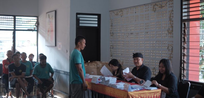 Sukseskan Pemilu 2024, 286 Orang WBP Rutan Kelas IIB Bangli Gunakan Hak Pilihnya.