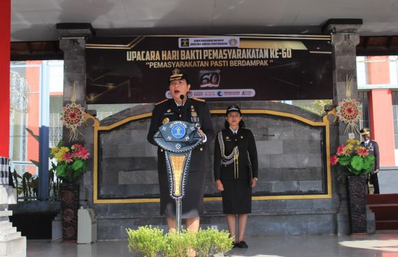 PEMASYARAKATAN PASTI BERDAMPAK,  RUTAN BANGLI IKUTI UPACARA PUNCAK PERINGATAN HARI BAKTI PEMASYARAKATAN.