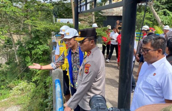 Kapolda Bali Kunjungi Proyek Bendungan Sidan.