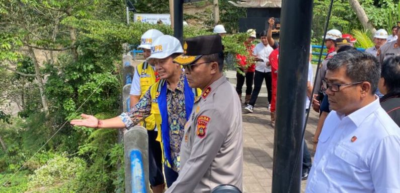 Kapolda Bali Kunjungi Proyek Bendungan Sidan.