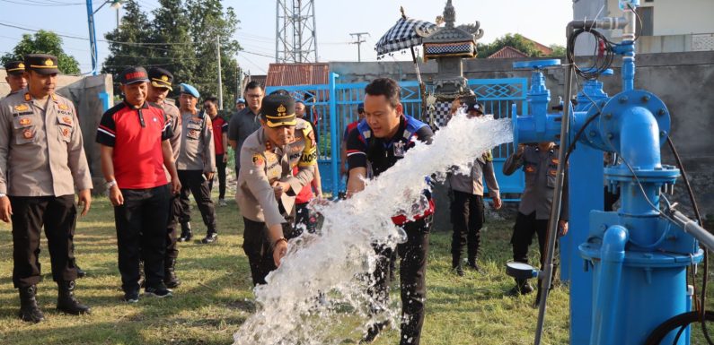 Hari Bhayangkara 78 Polres Buleleng Berikan Fasilitas Air Bersih Kepada Masyaraka