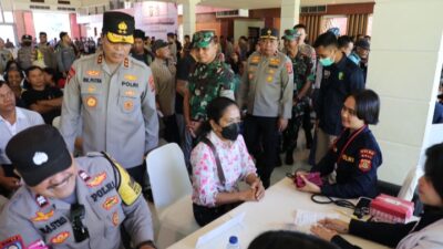 Sambut Hari Bhayangkara ke-78, Polda Bali Gelar Baksos, Baktikes dan Bakti Religi.