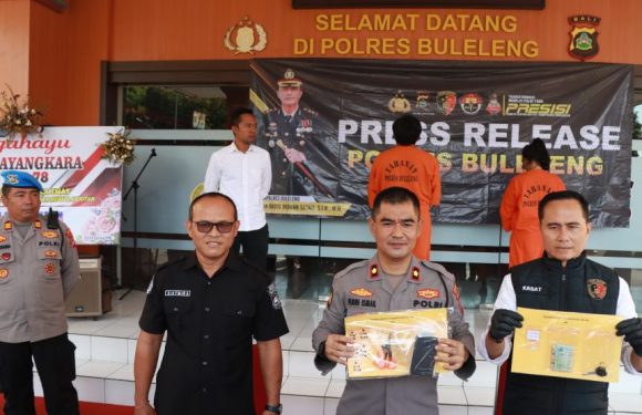 Sat Resnarkoba Polres Buleleng Ungkap Kasus Tindak Pidana Narkoba.