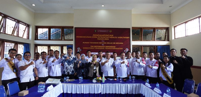 Wujudkan Zona Integritas, Rutan Kelas IIB Negara Terima Kedatangan Tim Reformasi Birokrasi Ditjen PAS.