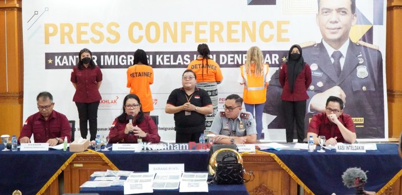 Diduga Sebagai PSK Imigrasi Denpasar Amankan Tiga WNA.
