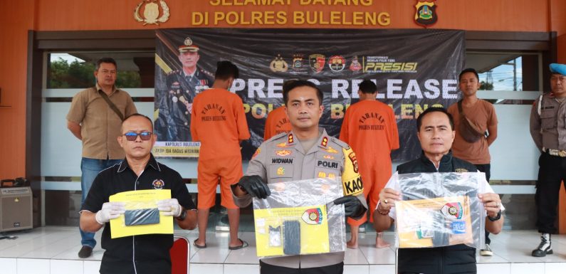 Tim Bhayangkara Goak Poleng Kembali Gulung Tiga Pelaku Kejahatan Narkoba di Bali Utara.
